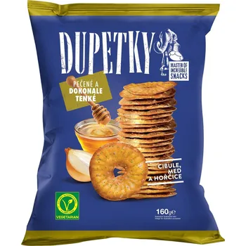 Slaná pochutina Dupetky Cibule, hořčice a med MAXI