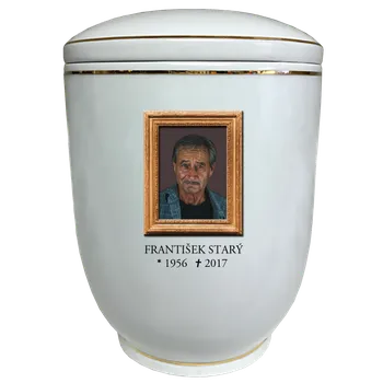 Smuteční dekorace Pohřební urna Diamant | fotografie | obraz v rámu