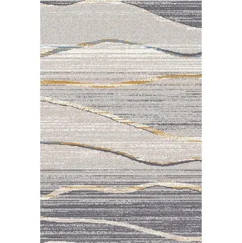 Koberec Agnella Kusový koberec Lush Geti Popel Abstraktní šedý Rozměr: 133x195 cm