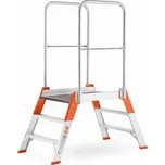 Hliníkový můstek dvoustranný PREMIUM, výška 620 mm, 3 stupně
