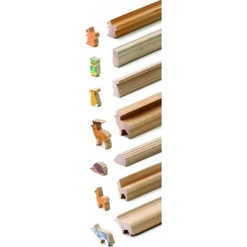 Dřevěná hračka Vyrábění pro děti ERZI Profilové lišty lesní zvířátka