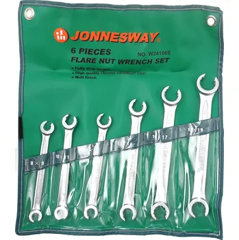 Klíč Sada klíčů na převlečné matice 8-19 mm, 6 ks - JONNESWAY W24106S