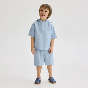 Chlapecké kalhoty Reserved - Bavlněná sada - bleděmodrá - 3279N-05X - 3279N-05X-98