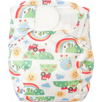 látková plena Tots Bots TotsBots Jednovelikostní plena AIO HERO Happy Days