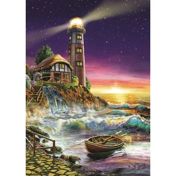 Puzzle ART PUZZLE Puzzle Západ slunce u majáku 500 dílků