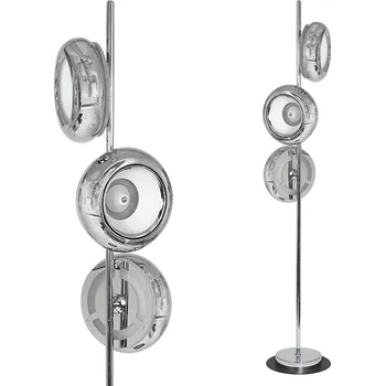 Stojací lampa Stojací lampa Mercurio, 3x chromové kovové stínítko, ch