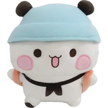 plyšák Plyšová hračka bílý medvídek s kloboukem 20 cm Roztomilý měkký medvěd Mazlící hračka pro děti Dekorace na poličku Dárek pro nejmenší