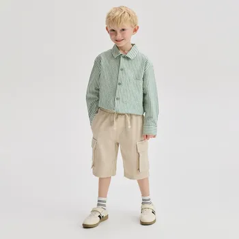 Chlapecké oblečení Reserved - Šortky cargo - béžová - 4425N-08X - 4425N-08X-152