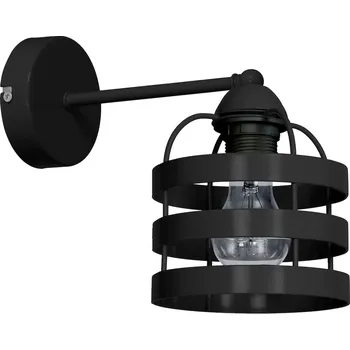 Nástěnné svítidlo Nástěnné svítidlo Lars, 1x černé kovové stínítko, b