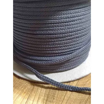 Oděvní šňůra PES Ø4 mm barva šedá