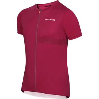 cyklistický dres Dětský cyklistický dres PROGRESS Traffico vínový Velikost: 128/1