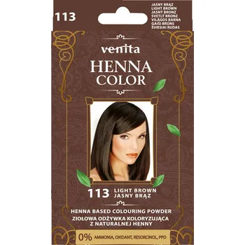 Barva na vlasy Venita Henna Color barvicí prášek na vlasy 25 g 113 světle hnědá
