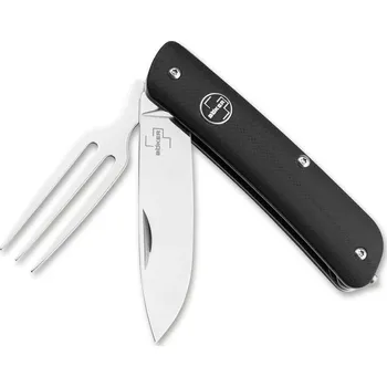Multifunkční nůž Böker Plus 01BO817 Tech Tool Fork kapesní nůž s vidličkou 7,1 cm, černá, G10