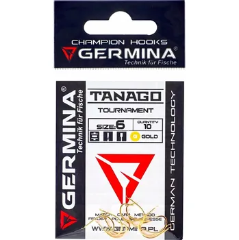 Rybářský háček Háčky GERMINA Tanago Gold - velikost 5