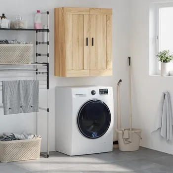 přebalovací pult a komoda Nástěnná skříňka dub sonoma 69,5 x 34 x 90 cm kompozitní dřevo Hnědá830399