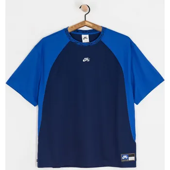 Pánské tričko Nike SB Dri Fit Knit (blue void/game royal/white) L, modrá