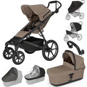 Přeprava dětí Thule Urban Glide 4-wheel Kompletní kočárek + příslušenství - Tinted Taupe