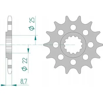 Nářadí na motocykly Řetězové kolo AFAM 28402-13