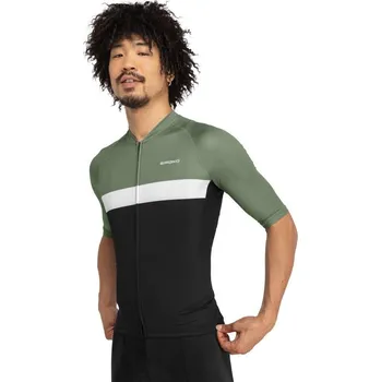 cyklistický dres SIROKO Pánský ultralehký cyklistický dres M3 Grand Master Černá XL ZELENÁ|ČERNÁ