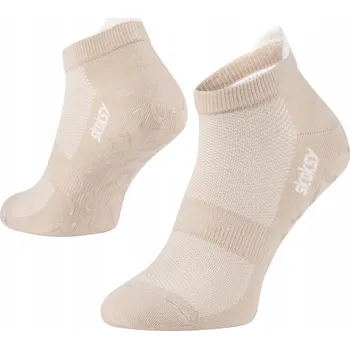 Pánské ponožky Zooksy protiskluzové ponožky s ABS béžové velikost 41-46