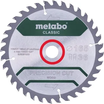 Pilový kotouč Pilový kotouč "precision cut wood - classic", 165x2,2/1,4x20 Z36 WZ 15° [628281000]