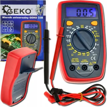 Multimetr Digitální multimetr pro měření proudu, napětí a elektrického odporu s LCD displejem