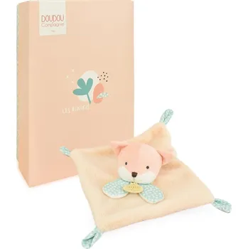 Hračka pro nejmenší Doudou et Compagnie Paris Doudou Plyšový muchláček oranžový Liška 19 cm