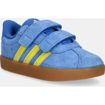Chlapecké tenisky Dětské semišové sneakers boty adidas VL COURT 3.0 JH6306 modrá 55X, EUR 22