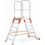 Hliníkový můstek dvoustranný PREMIUM, výška 1260 mm, 6 stupní