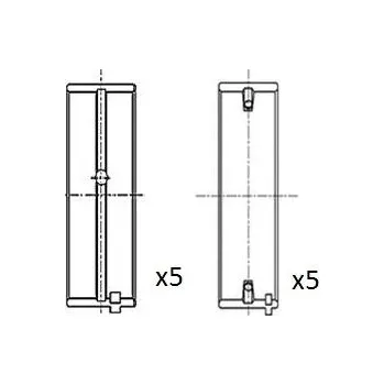 Kliková hřídel Hlavní ložiska klikového hřídele FA1 BM1002-025