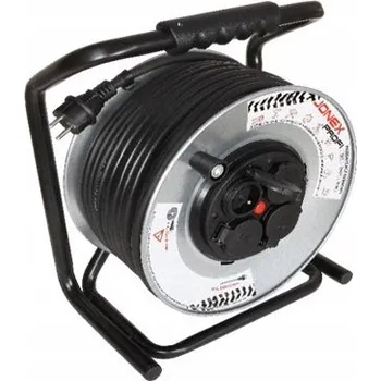 Napájecí kabel Prodlužovací Kabel na bubnu Proline 25 m, 4 ks, černý