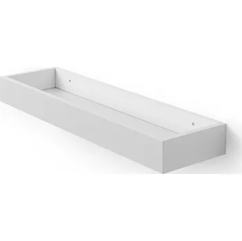 police Nástěnná police Alessio, 60 × 17 × 6,5 cm, dřevotříska, bílá matná ALESSIO-60BI