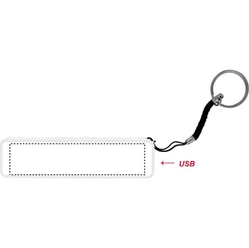 Powerbanka Slim Power Bank 2200mAh 5 FRONT PAD, 20x85mm Tamponový tisk, 2 barvy