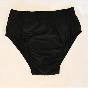 Kalhotky DECATHLON Dámské kalhotky se zapínáním na suchý zip XS ČERNÁ