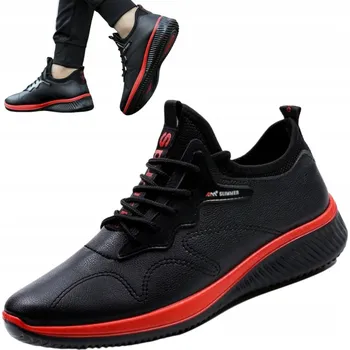 Pracovní obuv Pracovní polobotky Sportovní Kožené černé Bez ocelové špičky Velmi Lehké velikost 44