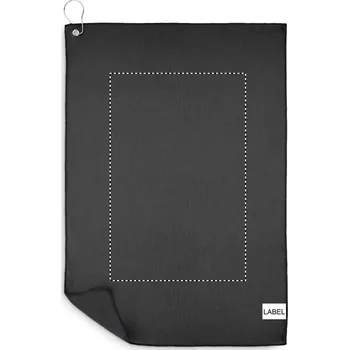 Ručník Golfový RPET ručník s háčkem 20 TOWEL BACK SMOOTH, 400x260mm Sítotiskový transfer, 6 barev