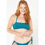 DECATHLON Horní díl dámských plavek bandážový texturovaný Laura 75C MODRÁ|ZELENÁ