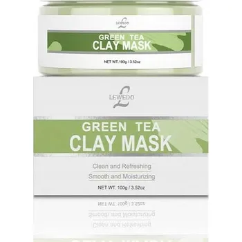 Pleťová maska LEWEDO Zelený Jíl Maska s Zeleným Čajem Hydratuje Čistí 100g