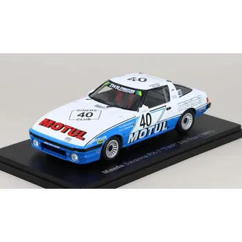 autíčko Mazda Savanna Rx-7 Team Motul 1981 Tom Walkinshaw 1:24 - Hachette časopis s modelem Mazda Savanna Rx-7 Team Motul 1981 - kovový model
