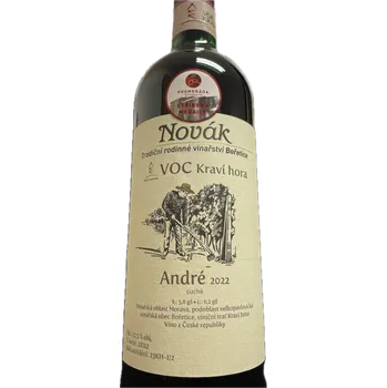 Víno André 2022, voc, Rodinné vinařství Novák Bořetice, suché