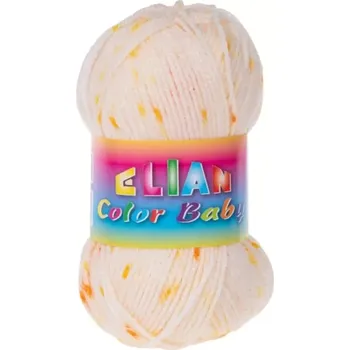 Příze Pletací příze Elian Color Baby - 900 žlutá