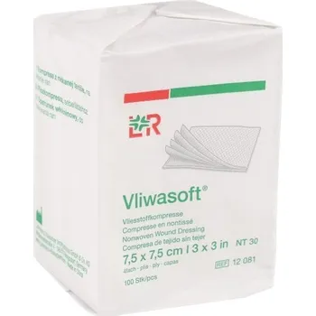 Kompres Komprese Vliwasoft nest.7.5x7.5cm/4vr.100ks