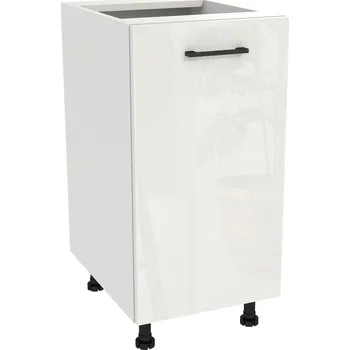 Kuchyňská skříňka Spodní kuchyňská skříňka 40 CAPRI korpus Bílý, dvířka Bílý Akryl Lesk