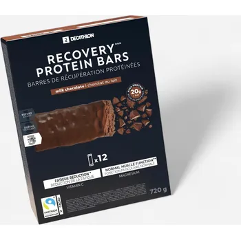 Protein DECATHLON Proteinová tyčinka na regeneraci čokoládová 12 ks
