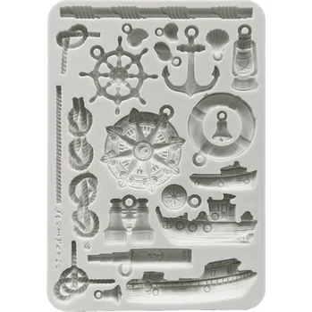 Forma na odlévání Stamperia Silikonová forma na odlévání A5 - moře a lodě