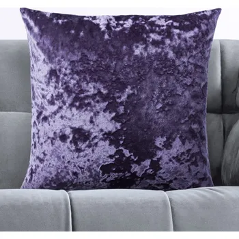 Povlak na polštářek Sametový povlak na polštář Diana DI-006 Tmavě fialový 50 x 60 cm