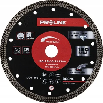 Řezný kotouč Diamantový kotouč na řezání 180x1,8x22,23 mm Proline 89612