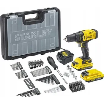 Aku Vrtačka STANLEY FATMAX V20 SFMCD700D2 + sada příslušenství 100 ks