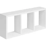Nástěnná police Triade, 70 × 15 × 30 cm, dřevotříska, bílá matná TRIADE-WHITE