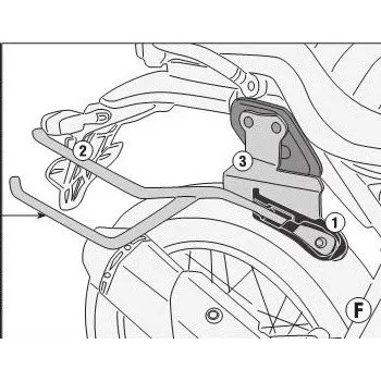 Zavazadlo na motocykl Kappa TR9055K nosič bočních brašen ROYAL ENFIELD Scram 411 (22-23)